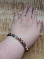 Botswana agaat kogelarmband 6 mm kralen
