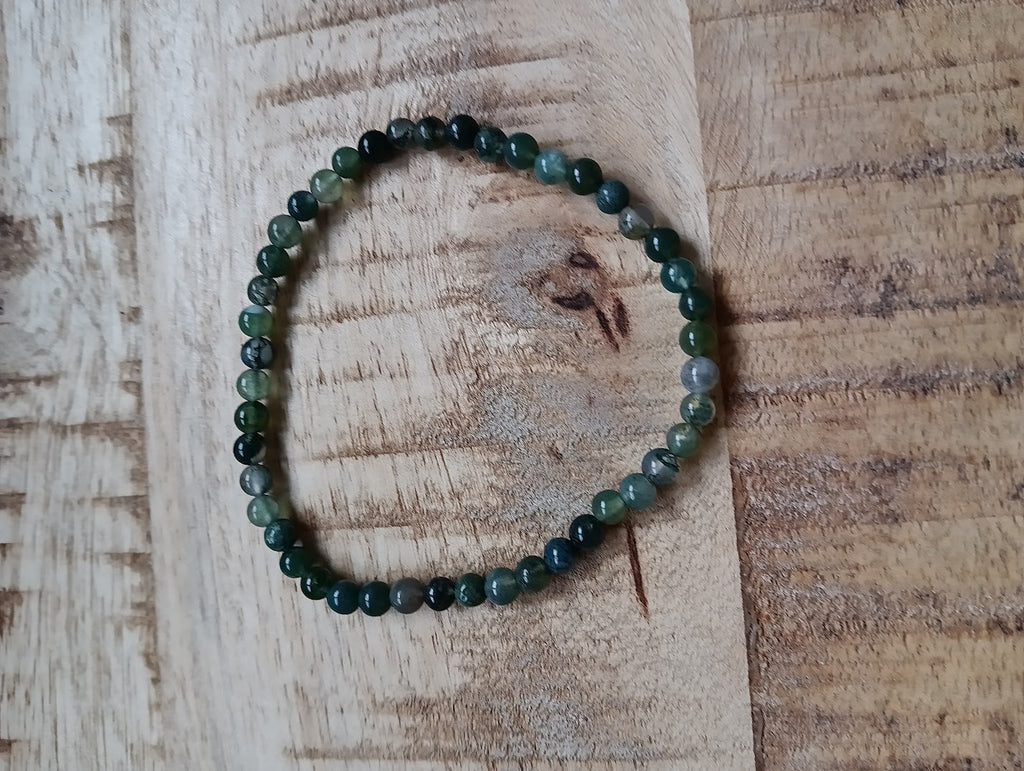 Heliotroop kogelarmband 4 mm kralen