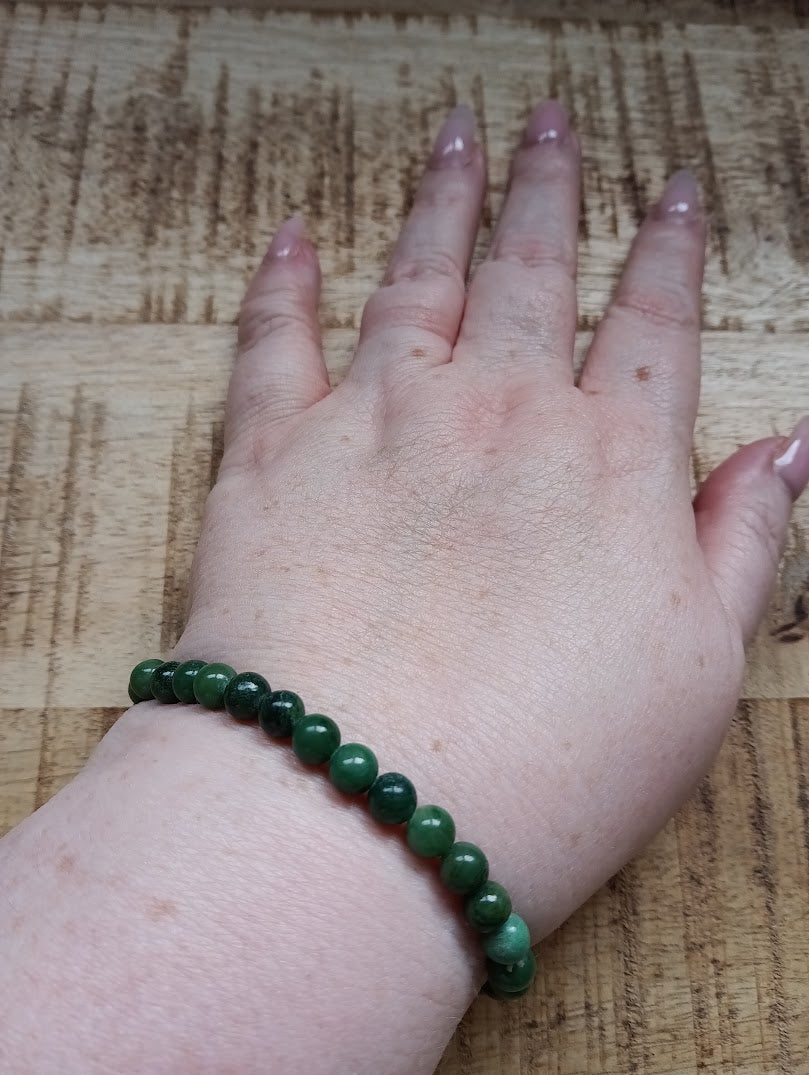 Jade kogelarmband 6 mm kralen