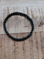 Mosagaat kogelarmband 4 mm kralen
