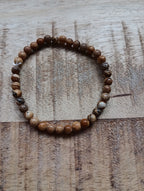 Landschapsjaspis kogelarmband 4 mm kralen