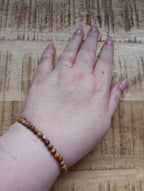 Landschapsjaspis kogelarmband 4 mm kralen