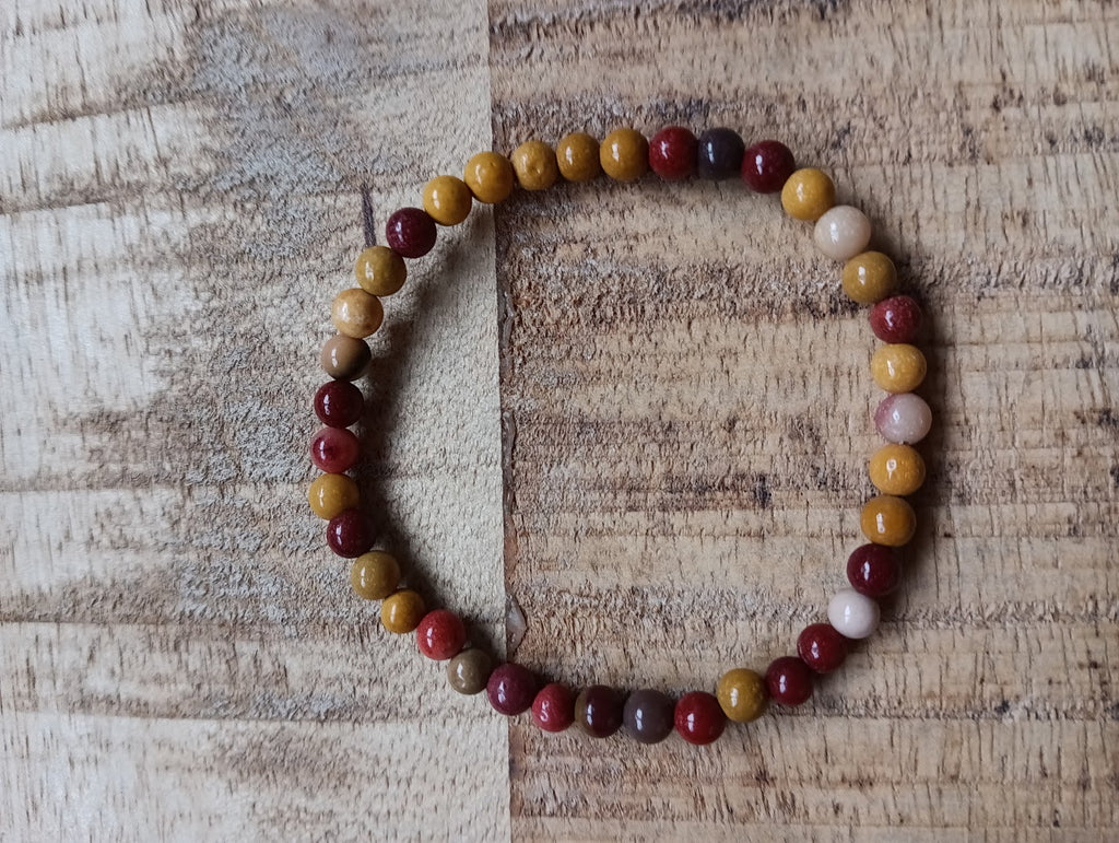Mookaiet kogelarmband 4 mm kralen
