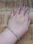 Prehniet kogelarmband 4 mm kralen