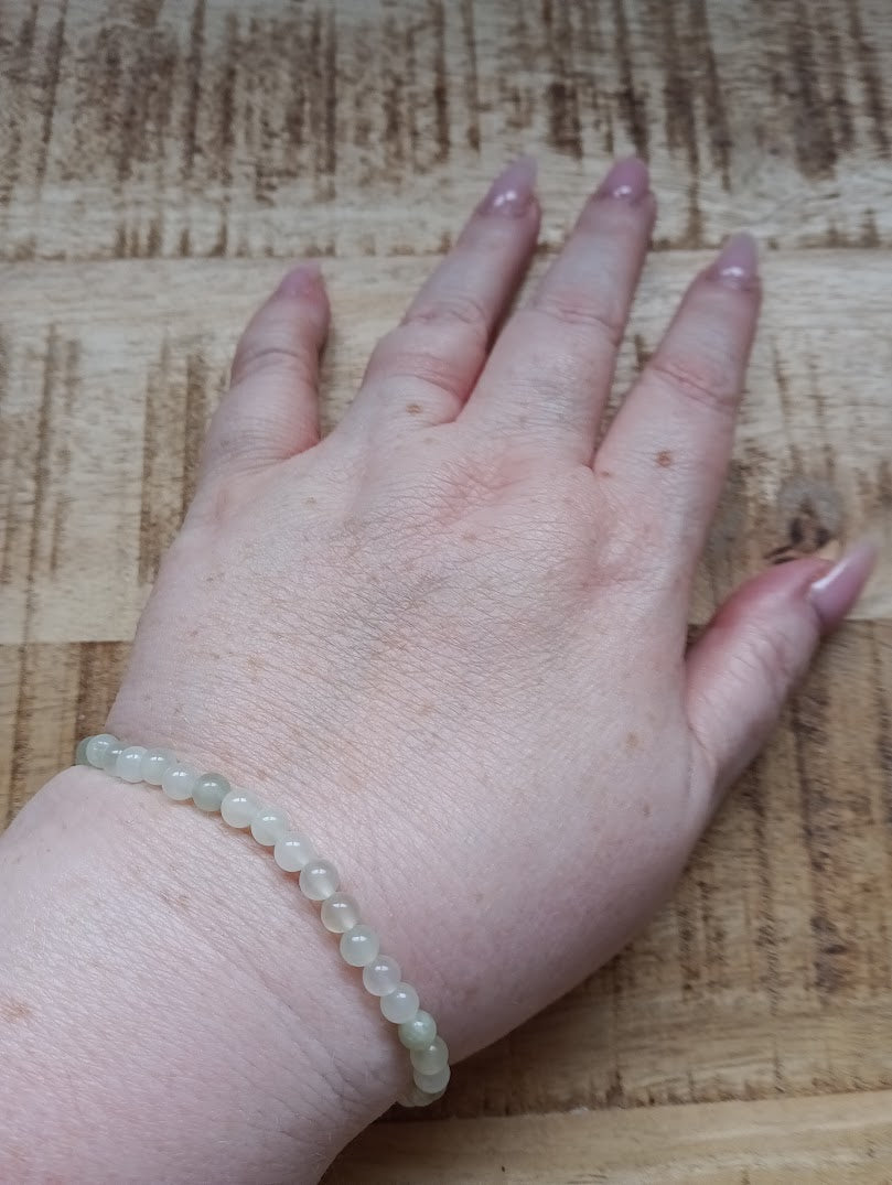 Serpetijn kogelarmband 4 mm kralen