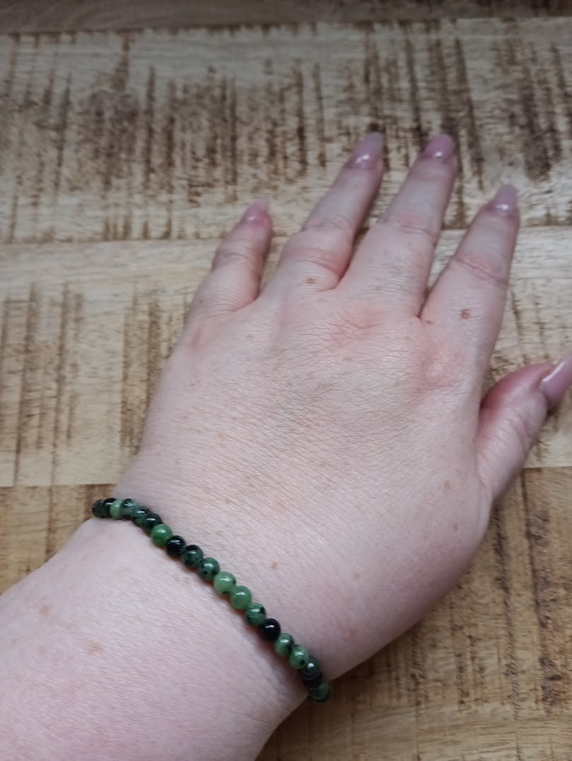 Zoisiet kogelarmband 4 mm kralen